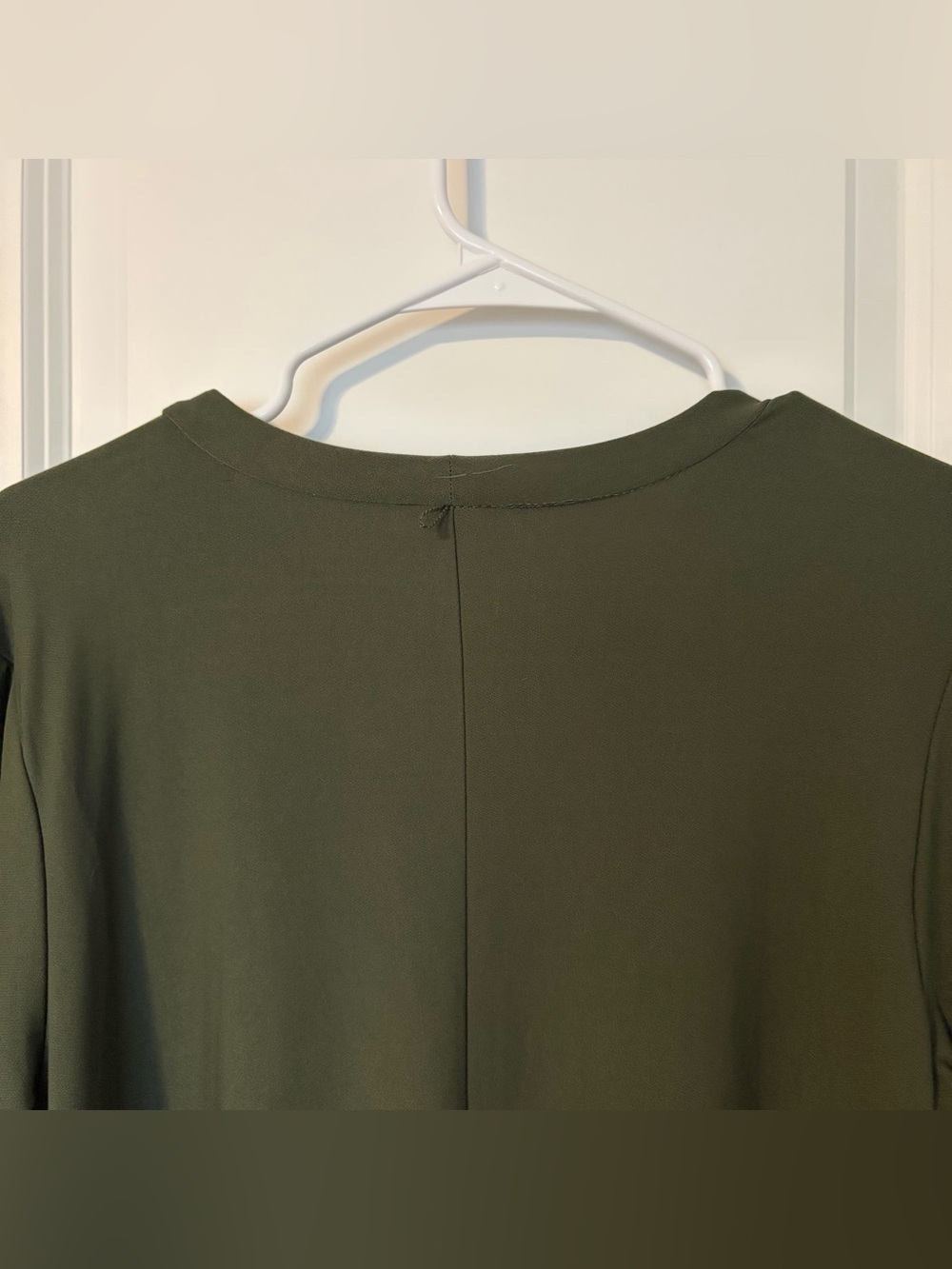 As U Wish- Olive Green Long Sleeve Shift Dress - Brand: - Picture 10 of 10